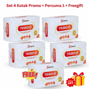 Set 4 Kotak + Percuma 1 + Freegift